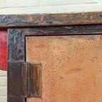 Vintage Antieke Oosters Aziatisch Kastje Wandmeuble thumbnail 9