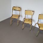 Old Stacking School Chairs 1950S thumbnail 4