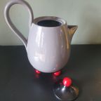 Vintage Memphis Stijl Theepot – Costantini L'ogetto, Italy, Jaren '80 thumbnail 5
