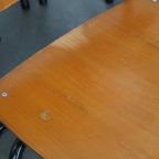 Set Van 8 Vintage Jaren ’60 Dutch Design Marko School/kantine/eetkamerstoelen Met Armleuningen thumbnail 10