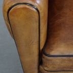 Prachtige, Comfortabele En Tijdloze Schapenleren Design Fauteuil/ Armchair In Art Deco Stijl thumbnail 8