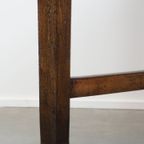 Charmante En Grote Antieke Eettafel Met Een Lade En Prachtige Originele Details thumbnail 7