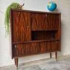 Retro Vintage Mid-century Dressoir,high-board,mid-board,barkast thumbnail 14