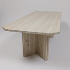 Italiaanse Travertijn Coffee Table, Jaren 70 thumbnail 9