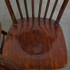Set Van 6 Vintage Houten Windsor Spijlen Stoelen Uit De Jaren ’70 In Engelse Stijl thumbnail 5