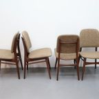 Set Van 4 Vintage Stoelen Louis Van Teeffelen Voor Wébé thumbnail 6