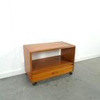 Deens Teak Design Dyrlund Kast Lp Tv Meubel Op Wielen thumbnail 8