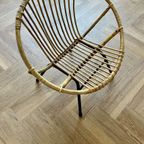 Rohé Noordwolde Rotan Bamboe Fauteuil 1960 thumbnail 11