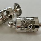 Uitzonderlijk Mooi Vintage Peper- En Zoutvaatje In Zilver 925. thumbnail 7