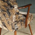 Vintage Cocktailfauteuil – Velours – Jaren 60 thumbnail 10