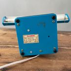 Fel Blauwe Vintage Mid Century Glamor Bureaulamp Uit Japan thumbnail 12