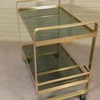 Vintage Trolley Barcart Serveerwagen, Av Handwerk thumbnail 14