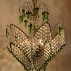 Vintage Groene Druiven Murano Kroonluchter Hanglamp thumbnail 5