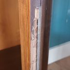 Antieke Engelse Vitrinekast Van Mahoniehout Jaren '40 thumbnail 7