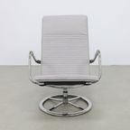 2x Vintage Draaifauteuil, 1980s Nieuwe Kussens thumbnail 10