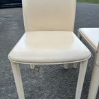 Set Van 4 Italiaanse Stoelen Arper Leder thumbnail 19