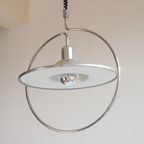 Silver Saturn Ceiling Lamp, Space Age 1970S thumbnail 13