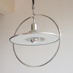 Silver Saturn Ceiling Lamp, Space Age 1970S thumbnail 3