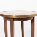 Mid-Century Side Table With Brass Top, 1960’S thumbnail 3