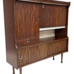 Vintage Highboard Wandmeubel Jaren 60 Rosewood Fineer thumbnail 2