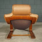 ‘kroken’ Fauteuil Met Hocker – Ake Fribyter – Nelo Möbel – Jaren 70 thumbnail 13
