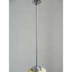 Art Deco Hanglamp Met Kubus Vormige Beige Bol thumbnail 8