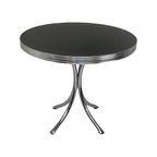 Bel Air - Dining Table - Round (88Cm Diameter) - Chrome Frame - Vintage Americana thumbnail 3