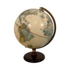 Jro Globe - Ca. 1960 - German Made - Illuminated And Tripod Base thumbnail 7