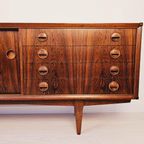 Xxl Vintage Fristho Dressoir | Palissander | Mid-Century 1960S | Volledig Gerestaureerd thumbnail 8