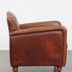 Stijlvolle Schapenleren Art Deco Fauteuil/ Armchair Met Een Tijdloos Design En Karakter thumbnail 14