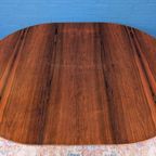 Vintage Palissander Ronde Eettafel, Verlengbaar, Jaren 60 thumbnail 7