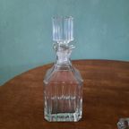 Vintage Olie En Azijn Stel, Geslepen Glas, Peper En Zout thumbnail 5