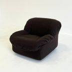 Caprice Fauteuils In Donkbruin Door Henning Korch Voor SWAN thumbnail 3