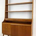 Scandinavisch Vintage Teak Fineren Boekenkast thumbnail 5