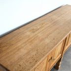 Brutalist Dressoir | Sideboard | Eiken | Jaren 60 | Deens thumbnail 6