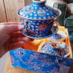 Vintage Chinese Thee Set In Doos Porselein thumbnail 10
