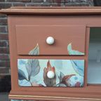 Kastje, Klein Dressoir, Vitrinekast, Commode, Gerestyled thumbnail 11