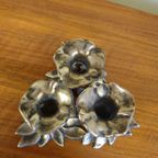 Vintage Messing Art Nouveau Kandelaar Kaarsenhouder thumbnail 7