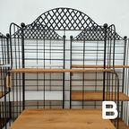 Vintage, Brocante Ijzeren Wandrek Etagère Plantenrek 802 thumbnail 12