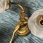 Paar Wandkandelaars In Art Nouveau-Stijl. thumbnail 3