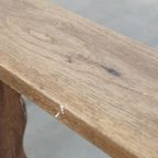 Geweldige Set Van 2 Antieke Franse Banken Voor Aan De Eettafel Met Een Prachtig Patina thumbnail 6
