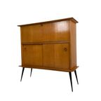 Secretaire Met Schuifdeuren Op Ranke Poten, Jaren 50 thumbnail 11