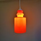 Vintage Oranje Opaline Hanglamp, Jaren 70 thumbnail 3