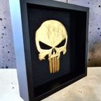 Punisher Skull Verguld 23Ct Goud In Lijst thumbnail 8