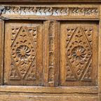Antieke 18e Eeuwse Hollandse Eikenhouten Kist thumbnail 23