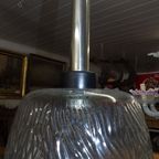 Vintage Scandinavische "Frosted Glass" Hanglamp thumbnail 4