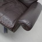 Vintage De Sede Ds-31 Draai Fauteuil In Bruin Leer thumbnail 10