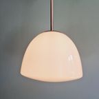 Art Deco Hanglamp In Wit Opaline (4 Stuks Beschikbaar) thumbnail 11