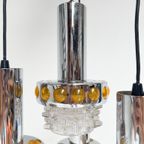 Massive Cascade Kroonluchter Met 4 Lichtpunten, 1970's thumbnail 6