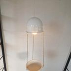 Vintage Woja Design Lamp Met Bloempot. thumbnail 10
